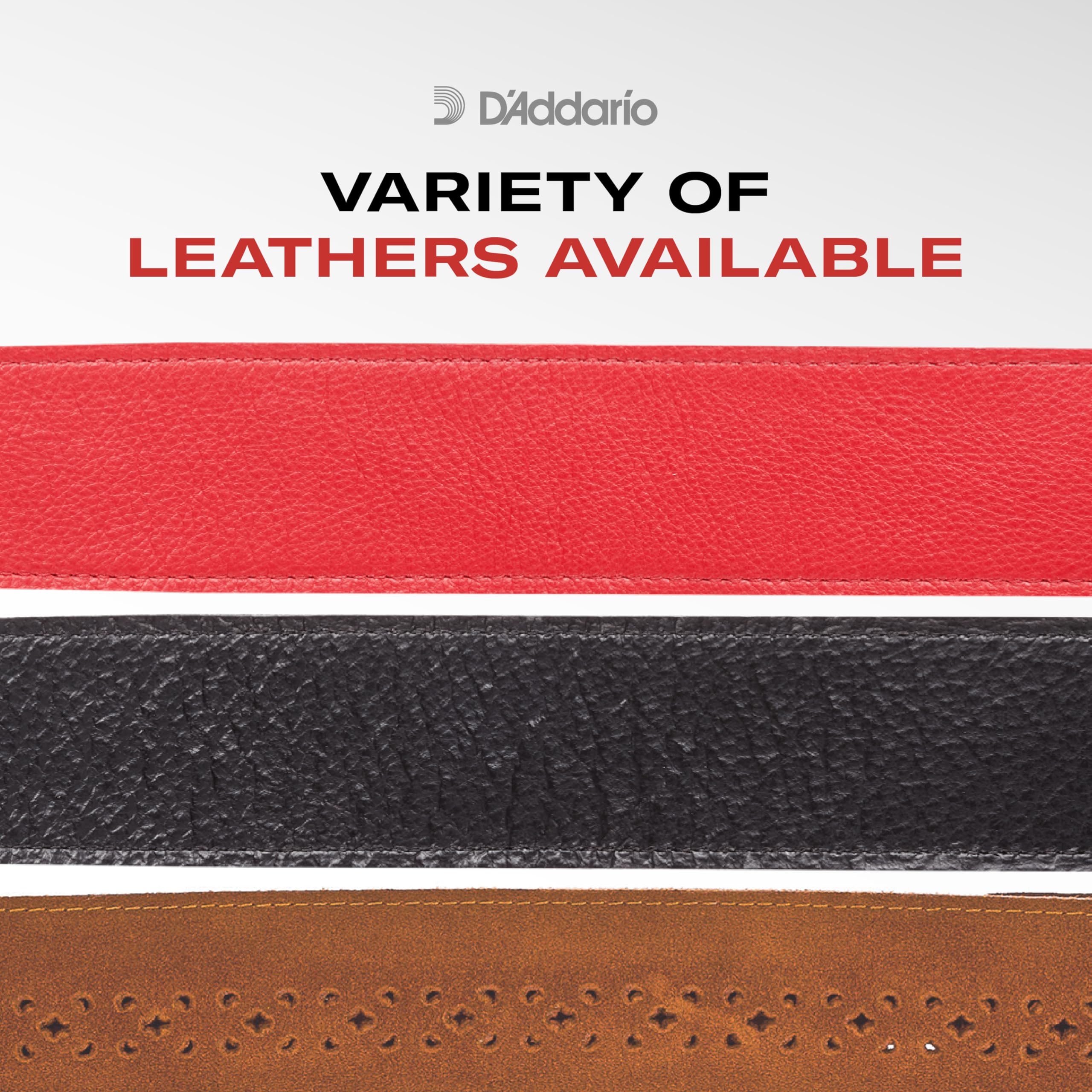 D'Addario Leather Guitar Strap, Alchemy Gothic Artwork, 2.5in Printed, Adjustable 43.5-50in, Vegan, Hand of Death - Image 4