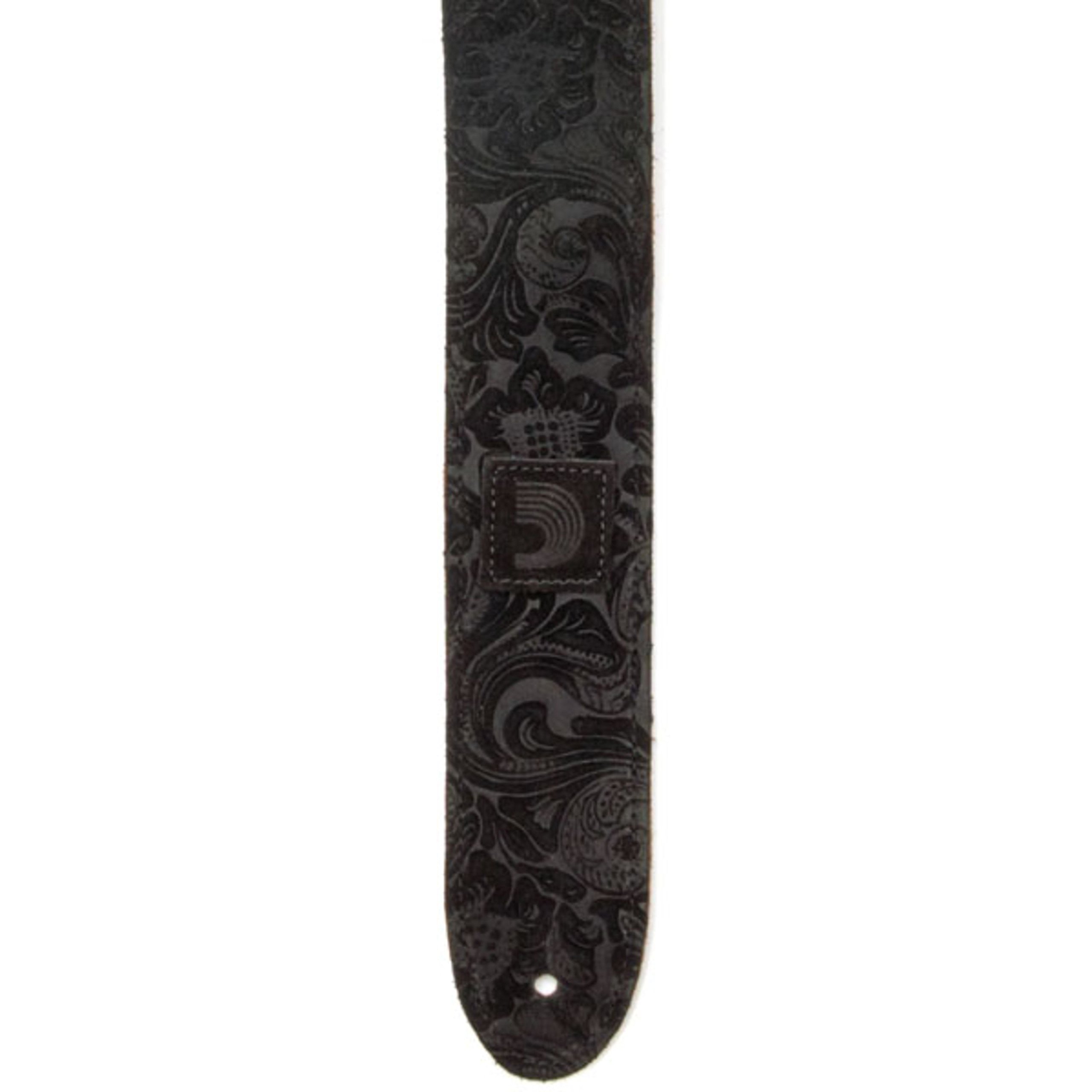 D'Addario Accessories Planet Waves 20SD06 2-Inch Suede Embossed - Black - Image 3