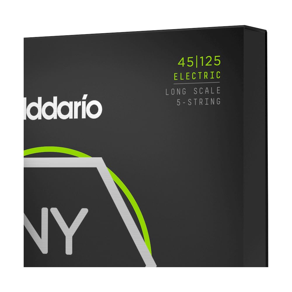 D'Addario Bass Guitar Strings, NYXL Nickel Plated, NYXL45125, Light Top/Medium Bottom Gauge 45-125, Long Scale, 5-String Set, Pack of 1 - Image 4