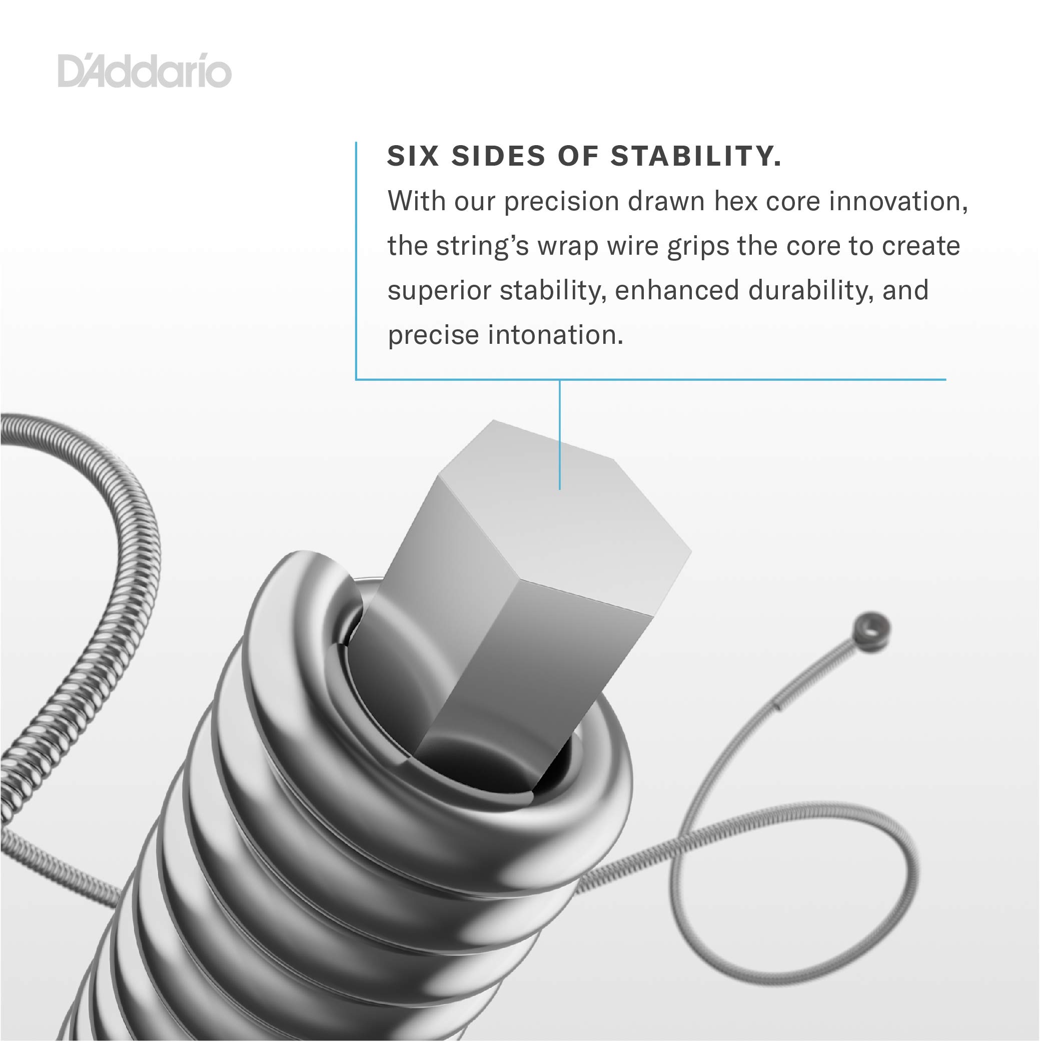 D'Addario EPS510 ProSteels Electric Guitar Strings, Regular Light, 10-46 - Image 5