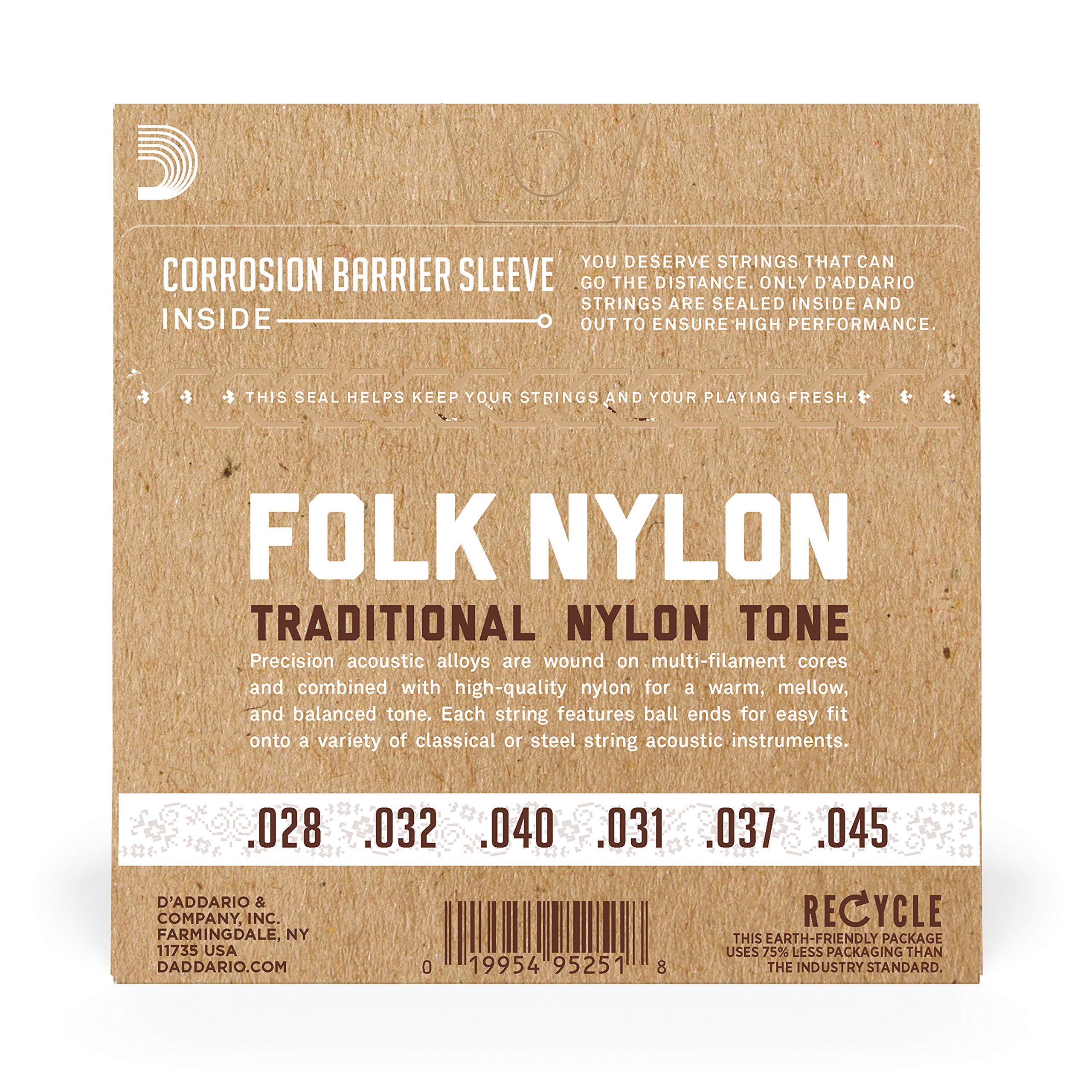 D'Addario Set Classic Guitar Folk Clr 8020 Ball (EJ33) - Image 3